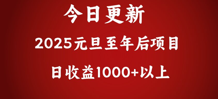 翻身项目，日收益1000+以上-悠闲副业网