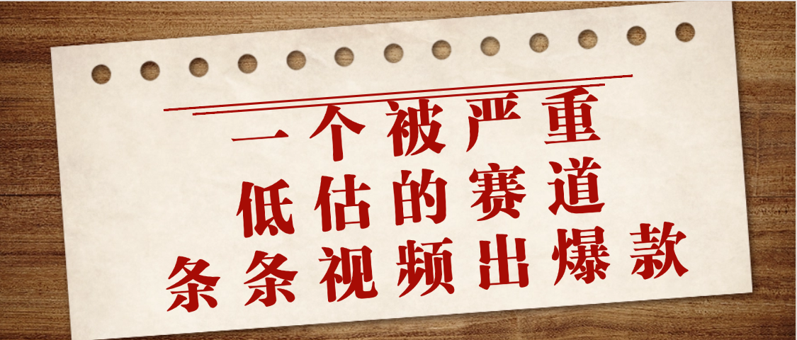 一个被严重低估的赛道,条条视频出爆款,一个月变现3万+-悠闲副业网