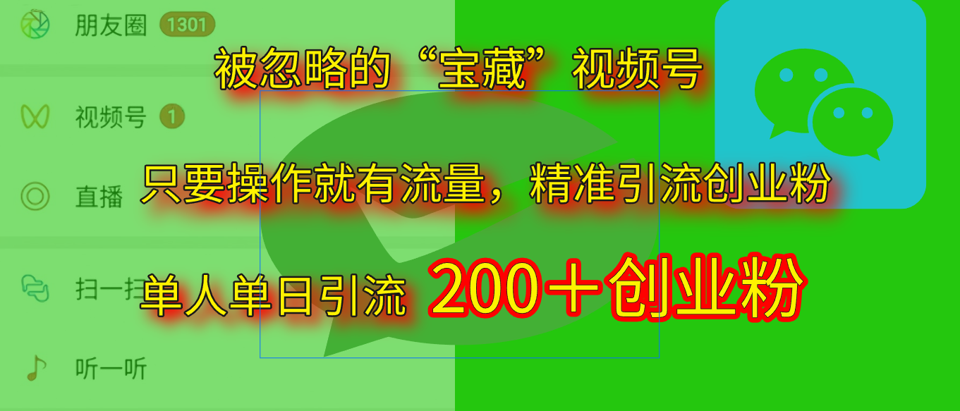 2025.5月最新被忽略的“宝藏”视频号，精准日引流200+-悠闲副业网