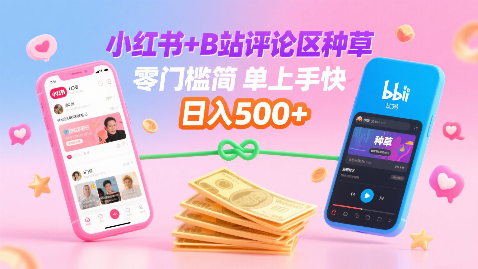 小红书+B站评论区种草，0门槛1分钟一单，只需复制粘贴，日入500+-悠闲副业网