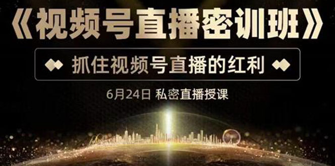【副业项目3625期】视频号直播密训班：教企业怎么做好视频号直播，抓住视频号直播的红利-悠闲副业网