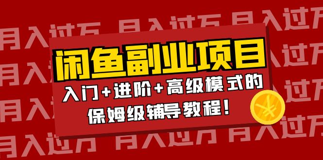【副业项目4218期】闲鱼无货源项目月入过万：入门+进阶+高级模式的保姆级辅导教程！-悠闲副业网