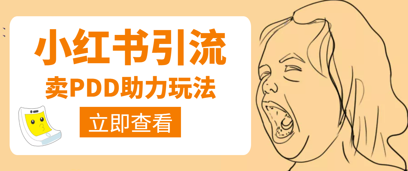 【副业项目4230期】利用小红书卖拼多多助力，日赚100+，顺便还能引个流【视频课程】-悠闲副业网