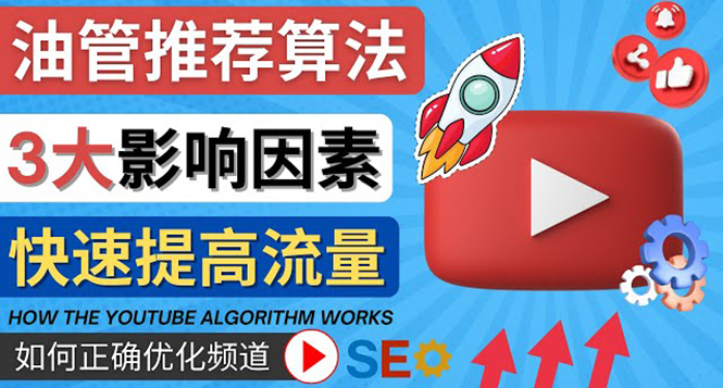 【副业项目4609期】YouTube视频推荐算法 (Algorithm ) 详解YouTube推荐机制，帮你获得更多流量-悠闲副业网
