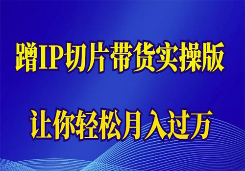 【副业项目6060期】2023蹭这个IP切片带货实操版，让你轻松月入过万（教程+素材）-悠闲副业网