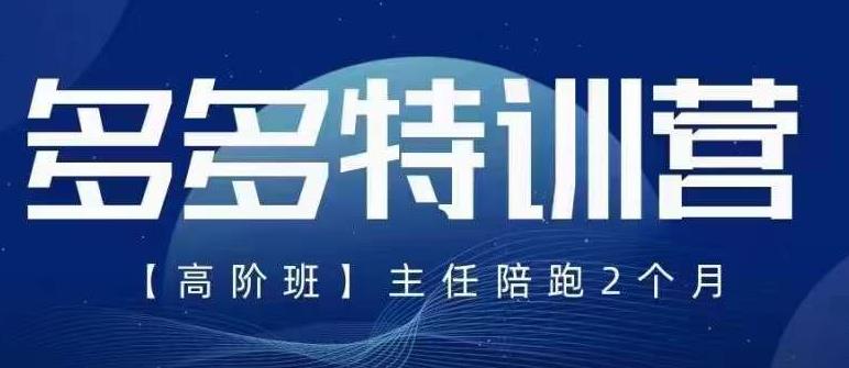 【副业项目6086期】纪主任·5月最新多多特训营高阶班，玩法落地实操，多多全掌握-悠闲副业网