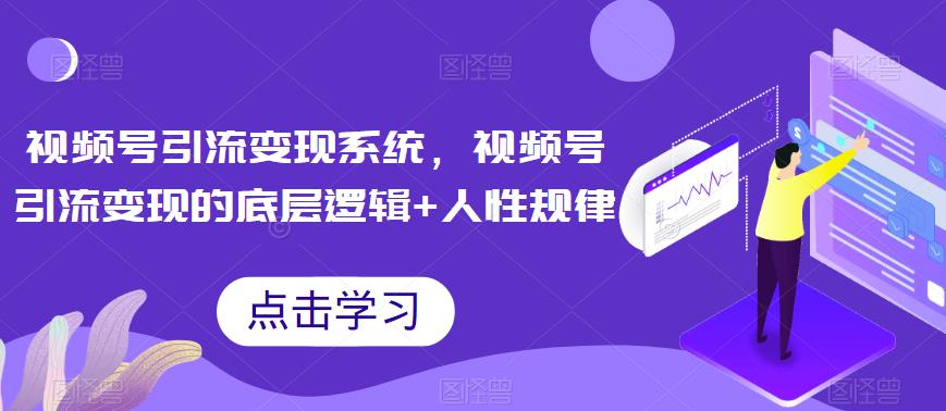 【副业项目6868期】视频号引流变现系统，视频号引流变现的底层逻辑+人性规律-悠闲副业网