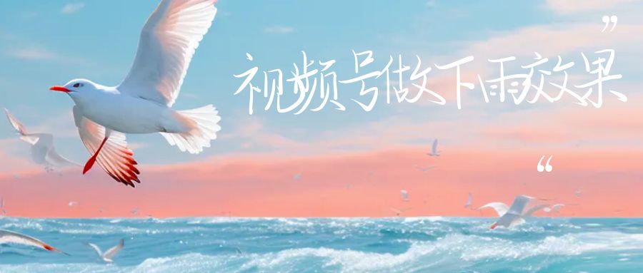 【副业项目6913期】视频号做下雨视频一个账号一周涨粉10W+年入100w-悠闲副业网