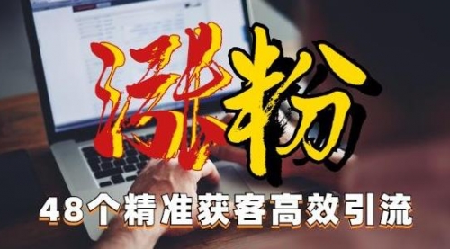 【副业项目7097期】独家分享48个引流绝技，再没粉丝只能怪自己了！-悠闲副业网