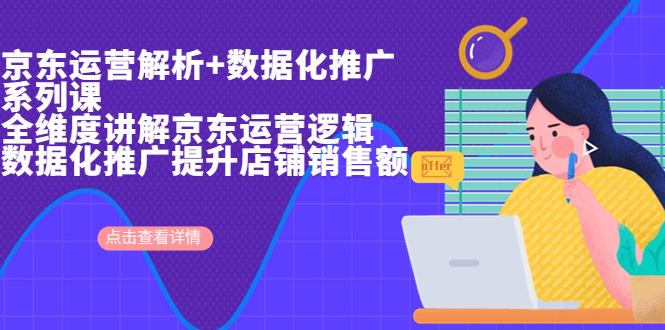 【副业项目7117期】京东运营解析与数据化推广系列课，全维度讲解京东运营逻辑-悠闲副业网