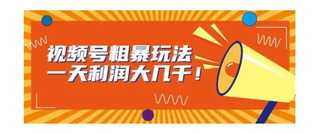 【副业项目7125期】视频号粗暴玩法，一天利润大几千！-悠闲副业网