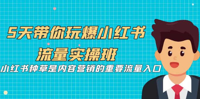 【副业项目7197期】5天带你玩爆小红书流量实操班，小红书种草实战-悠闲副业网