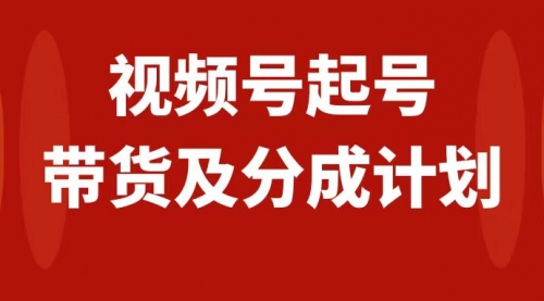 【副业项目8193期】视频号快速起号，分成计划及带货，0-1起盘、运营、变现玩法，日入1000+-悠闲副业网