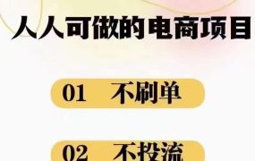 2024最新淘宝无货源电商,新手小白操作简单,长期稳定项目,日500-2000+-悠闲副业网