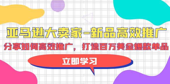 亚马逊 大卖家-新品高效推广，分享如何高效推广，打造百万美金爆款单品-悠闲副业网