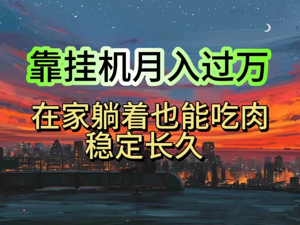 挂机项目日入1000+，躺着也能吃肉，适合宝爸宝妈学生党工作室，电脑手…-悠闲副业网