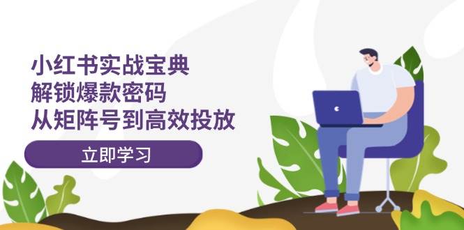 小红书实战宝典：解锁爆款密码，从矩阵号到高效投放-悠闲副业网