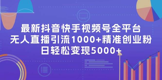 最新抖音快手视频号全平台无人直播引流1000+精准创业粉，日轻松变现5000+-悠闲副业网