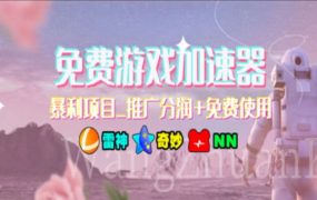 游戏加速器推广，一个月几百到几千的小项目，你看的上么？-悠闲副业网