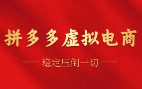拼多多虚拟电商,单人操作10家店,单店日盈利100+-悠闲副业网