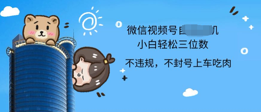 2024最新微信视频号挂机小白可上手，轻松日入三位数-悠闲副业网