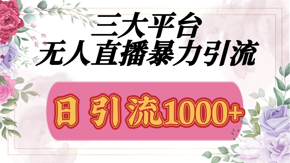 抖音，快手，视频号全平台通用，无人直播引流法，利用图片,模板,整套话术挂机全天支持矩阵操作，无限设备多开，超暴力引流，1000+高质量精准创业粉-悠闲副业网