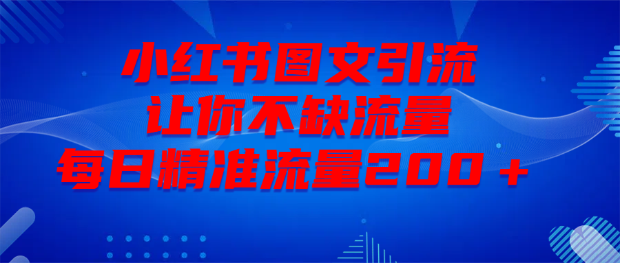 最新！小红书图文引流，全面解析日引300私域流量，是怎样做到的！-悠闲副业网