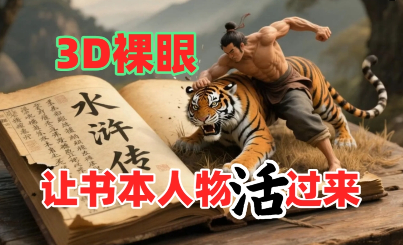 书本人物裸眼3D视频，一条视频收益过千，保姆级教程-悠闲副业网