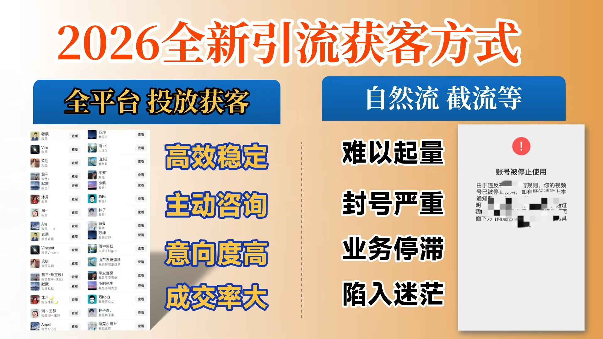 【首发】打破获客壁垒，如何利用投放实现财富自由与事业升级-悠闲副业网